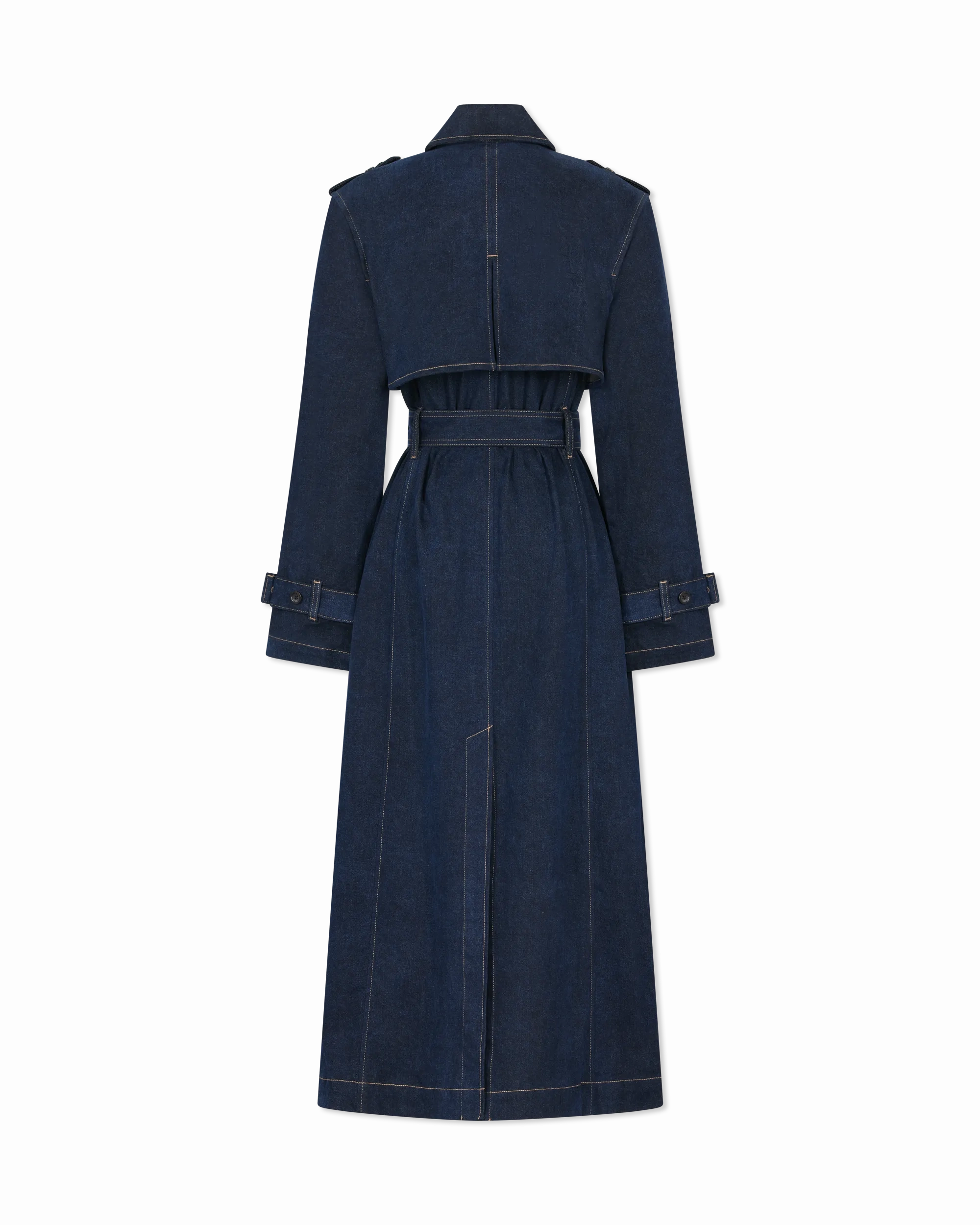 DL1961 Washed Denim Trench Coat
