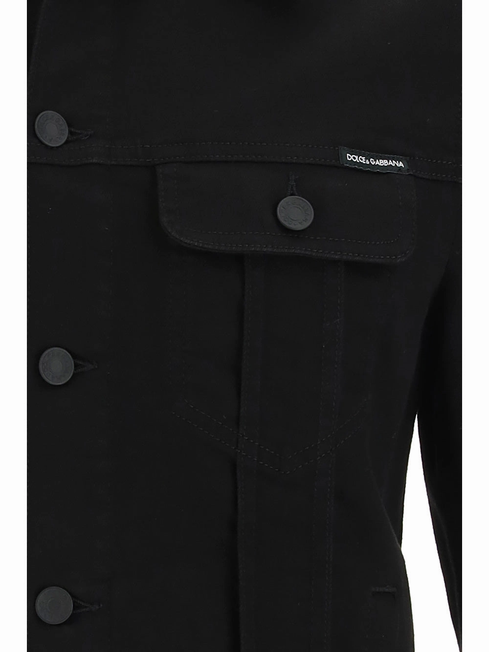 Dolce & Gabbana Buttoned Long Sleeved Denim Jacket