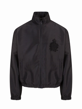 Dolce & Gabbana Embroidered Zipped Bomber Jacket