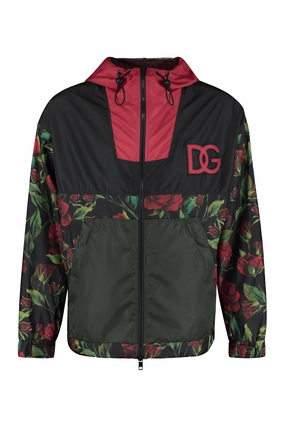 Dolce & Gabbana Floral Printed Zipped Windbreaker