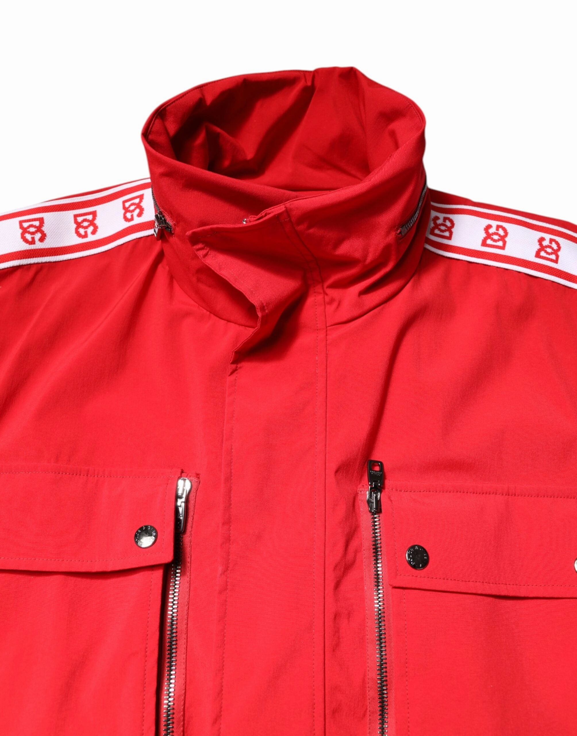 Dolce & Gabbana  Nylon Full Zip Windbreaker Men's Jacket (Pre-Owned)