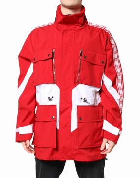 Dolce & Gabbana  Nylon Full Zip Windbreaker Men's Jacket (Pre-Owned)
