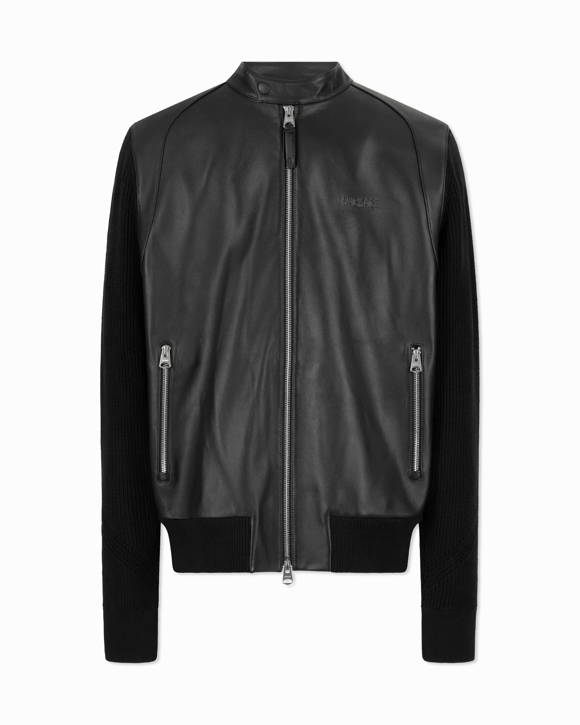 Dominic Knit Mixed-Media Jacket