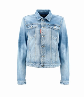 Dsquared2 Bleach Effect Denim Jacket