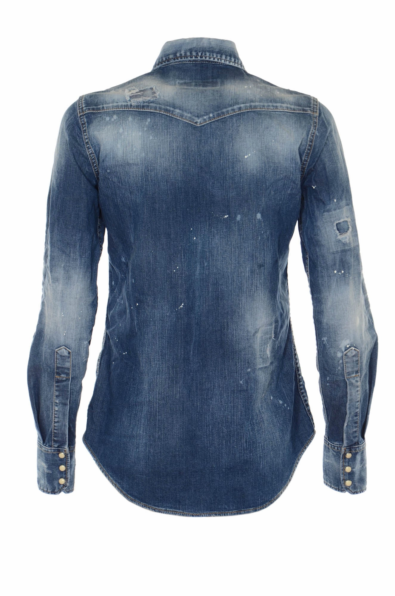 Dsquared2 Bleached Denim Shirt