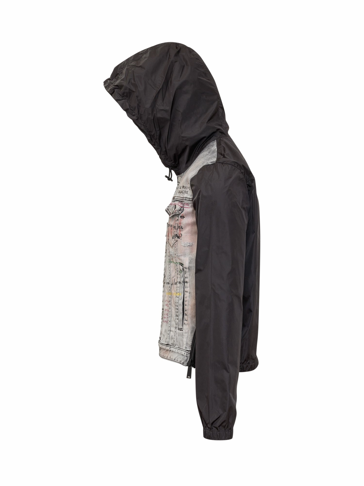 Dsquared2 Denim Panelled Hoodie
