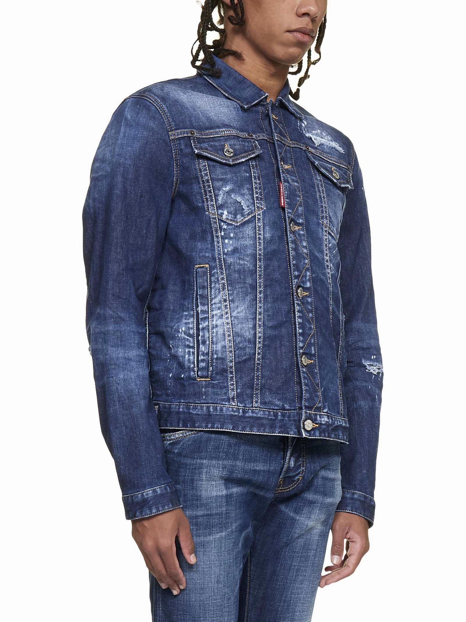 Dsquared2 Distressed Denim Jacket