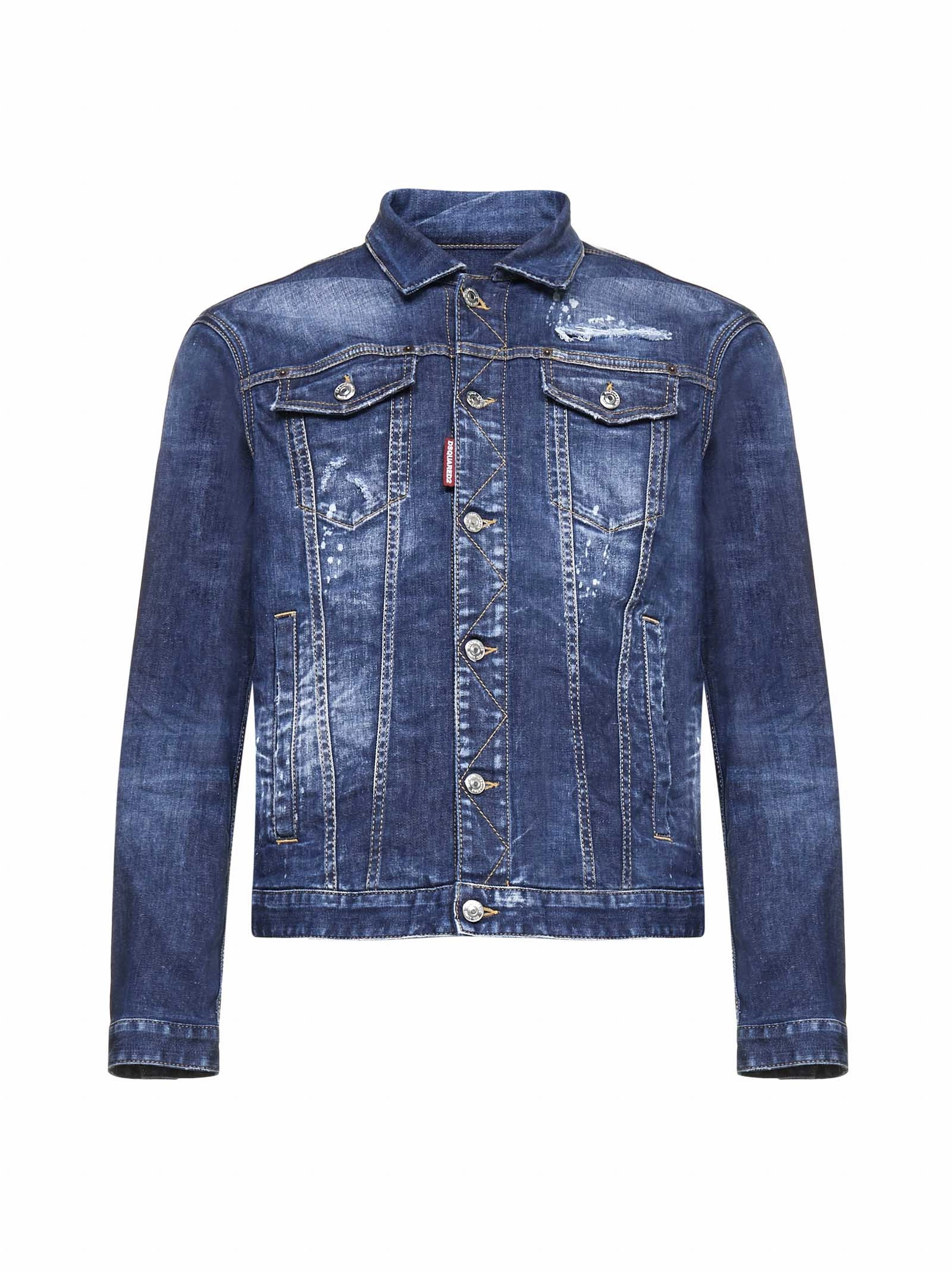 Dsquared2 Distressed Denim Jacket