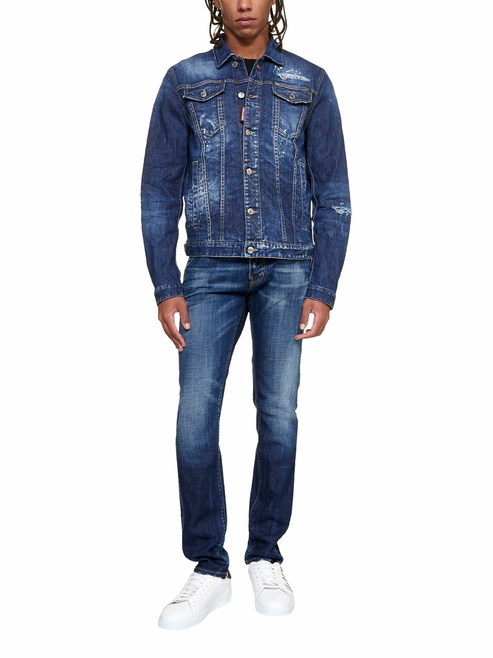 Dsquared2 Distressed Denim Jacket