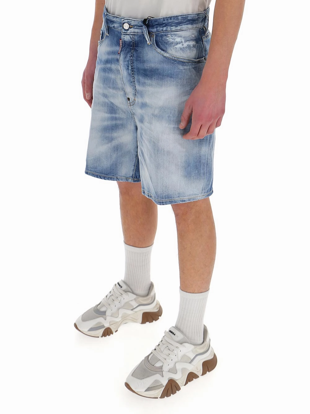 Dsquared2 Distressed Denim Shorts