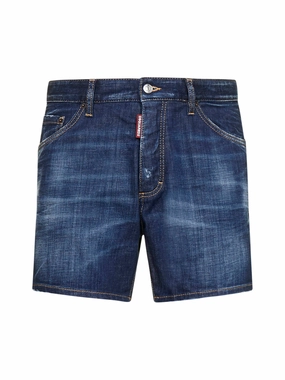 Dsquared2 Distressed Effect Denim Shorts