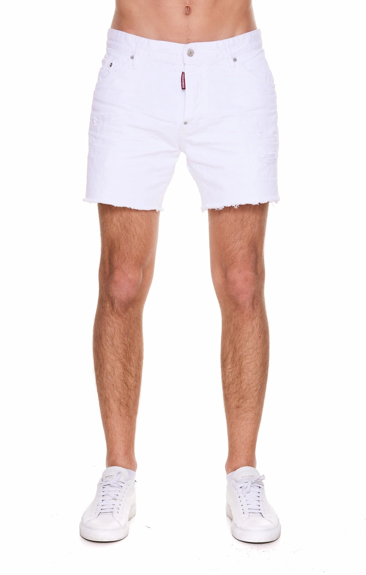 Dsquared2 Logo Patch Denim Shorts