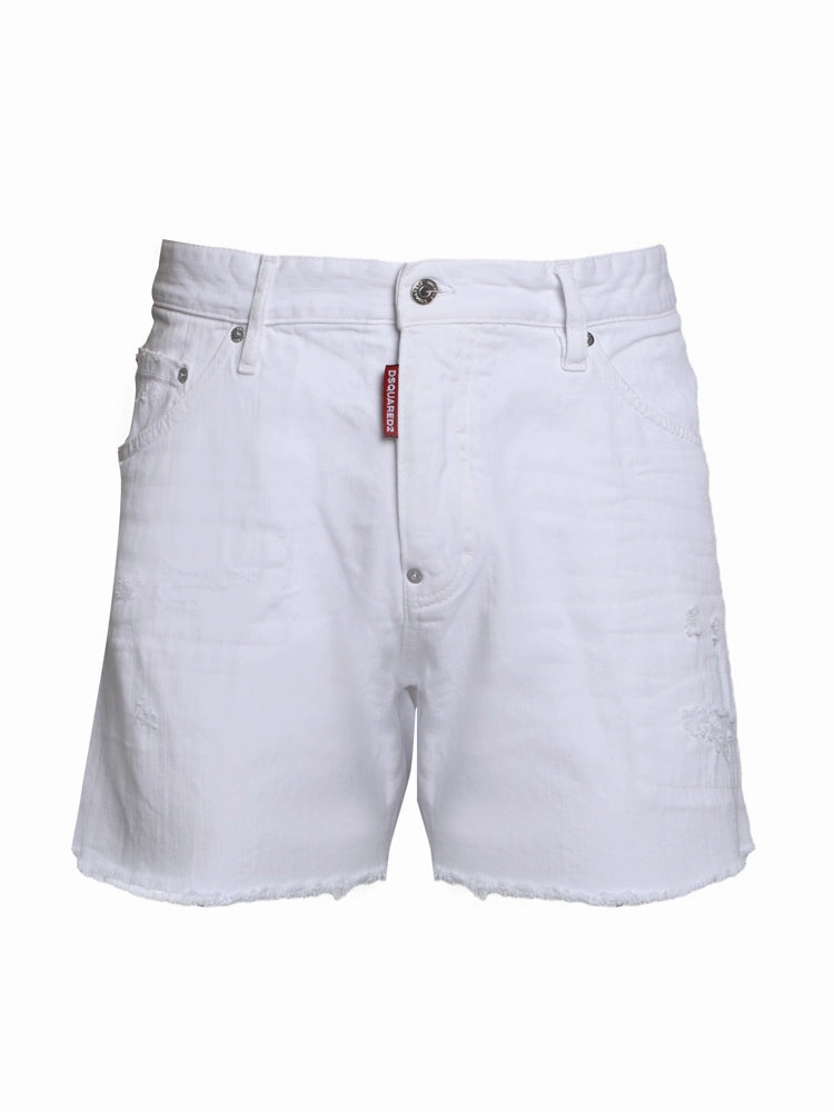 Dsquared2 Logo Patch Denim Shorts