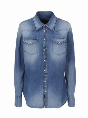 Dsquared2 Washed Denim Shirt