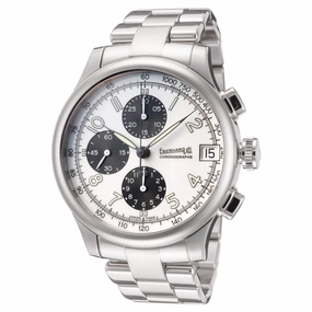 Eberhard & Co. Men's Watch - Traversetolo Chronograph White Dial Silver Bracelet 31051.2