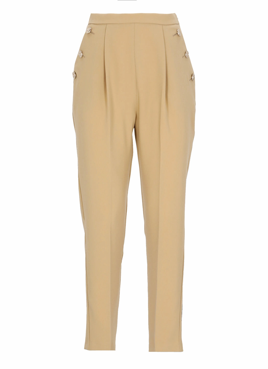 Elisabetta Franchi Button-Detailed Slit Pants