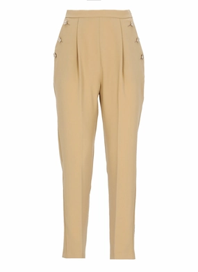Elisabetta Franchi Button-Detailed Slit Pants