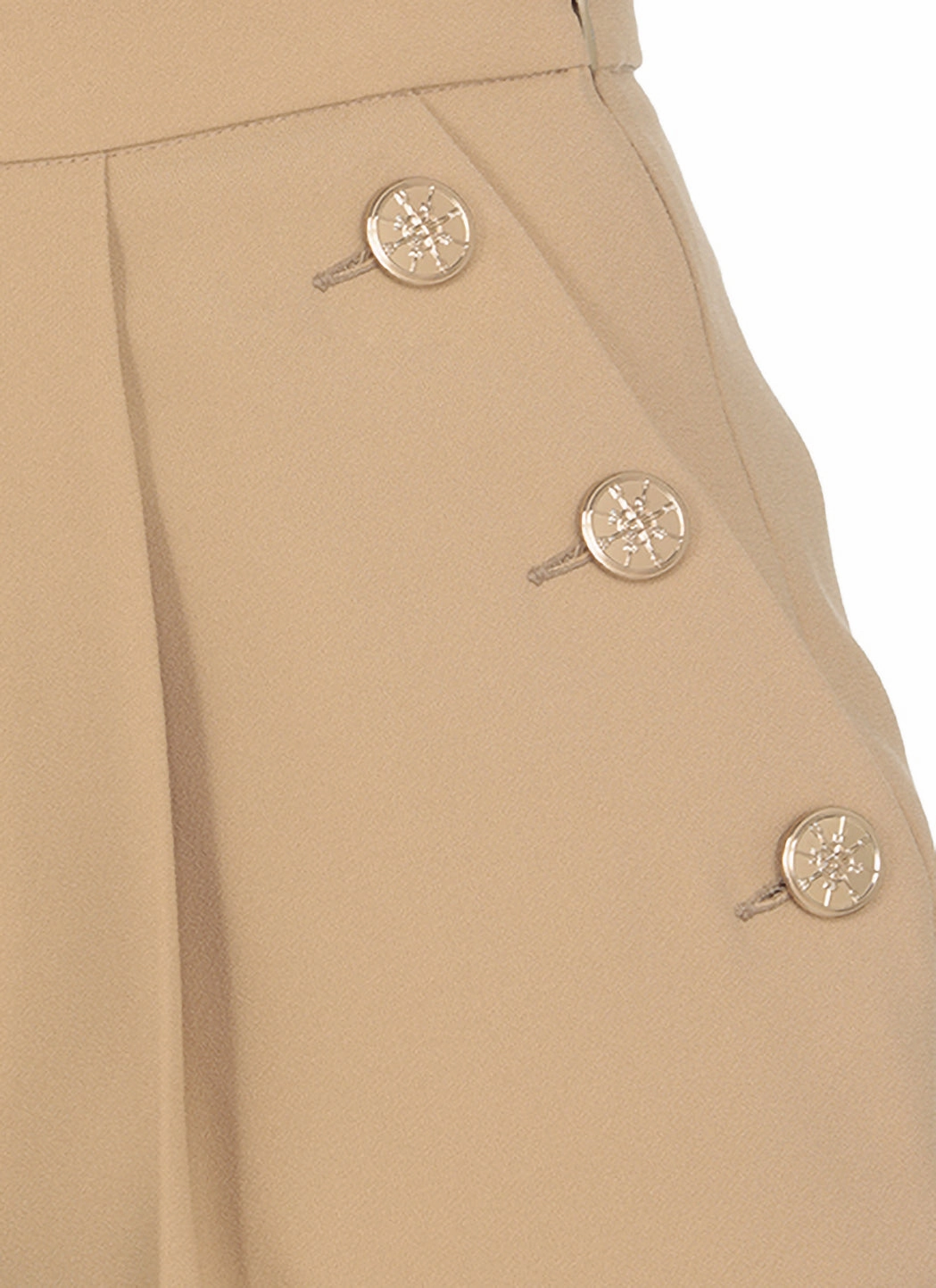 Elisabetta Franchi Button-Detailed Slit Pants
