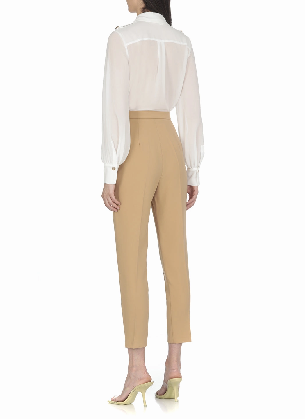 Elisabetta Franchi Button-Detailed Slit Pants