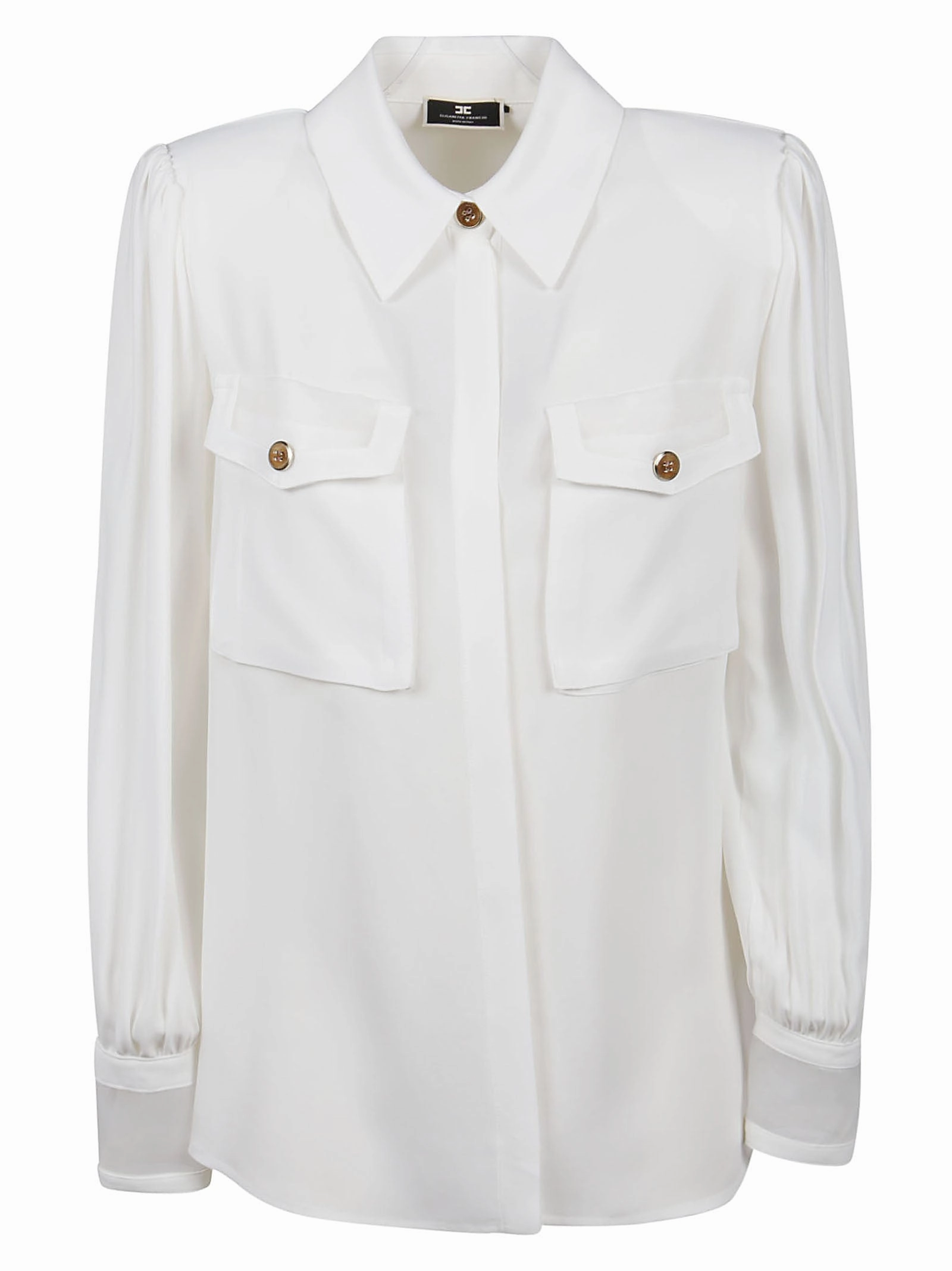 Elisabetta Franchi Button-Down Long-Sleeved Shirt