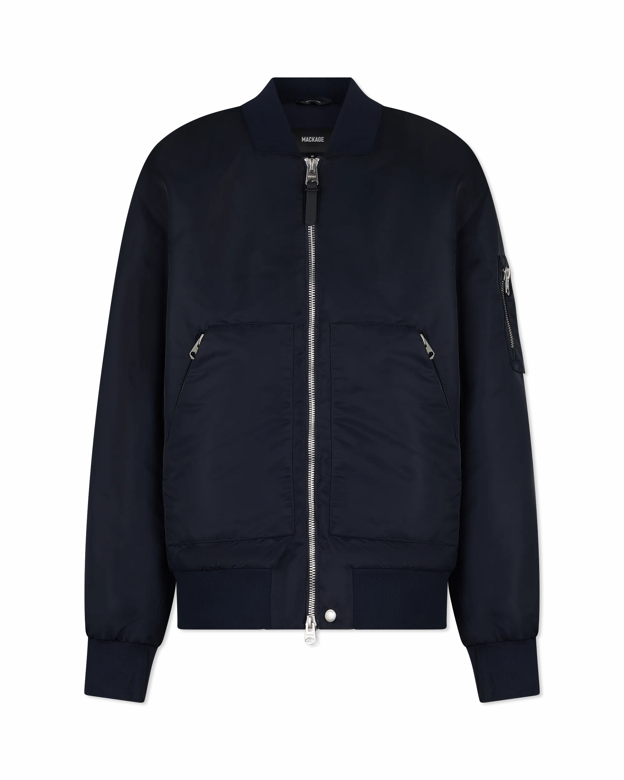 EMILIO Satin Bomber Jacket