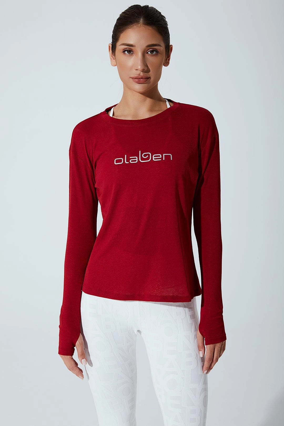Emmy Long Sleeves Top - Savvy Red