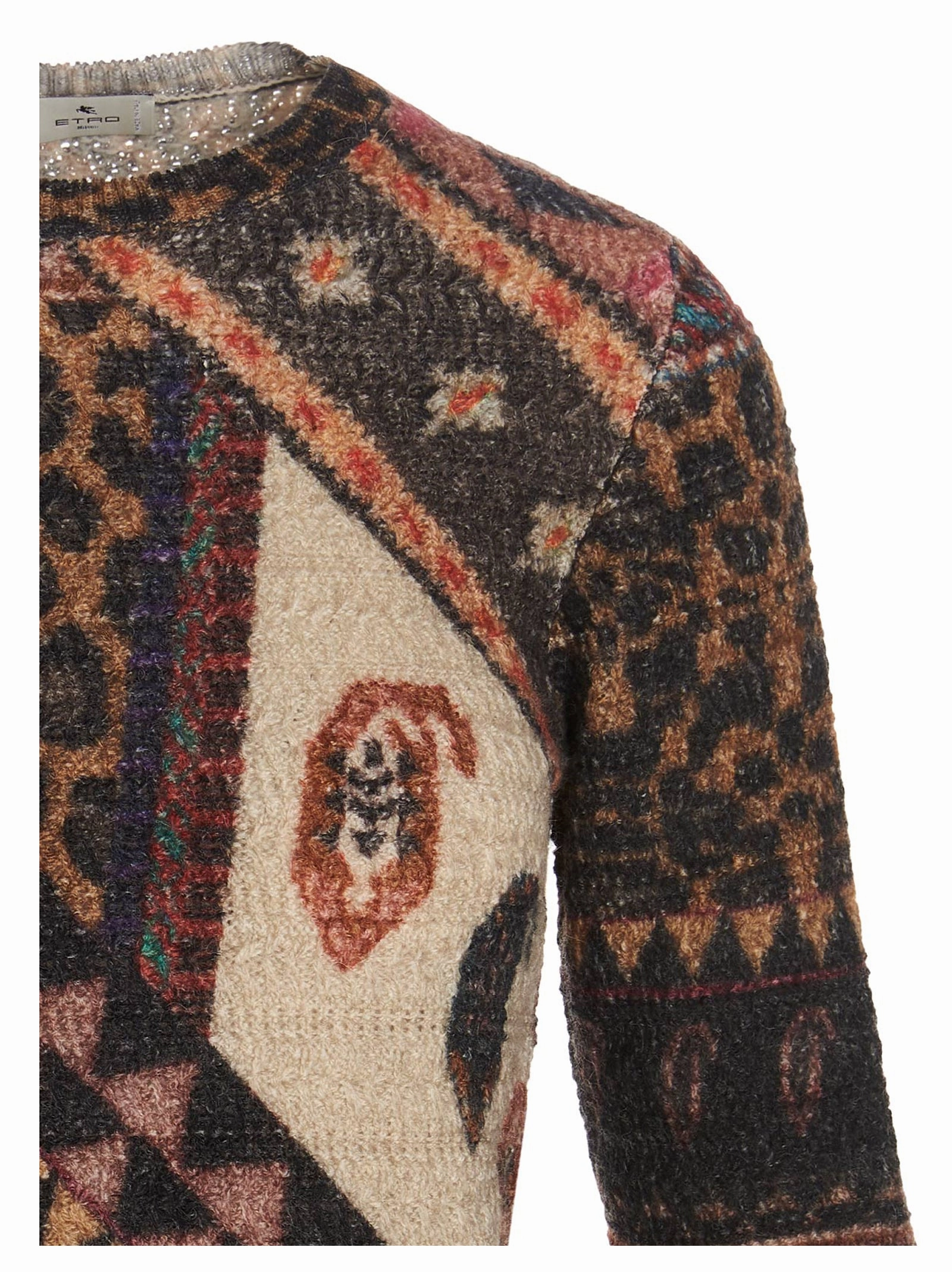 Etro Graphic Patchwork Knitted Jumper