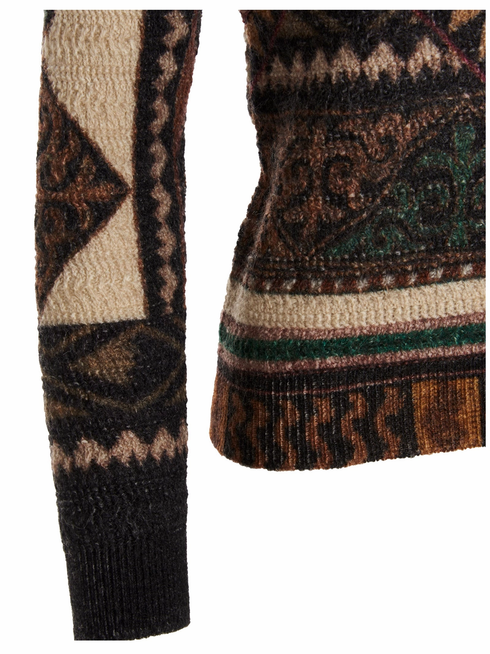 Etro Graphic Patchwork Knitted Jumper