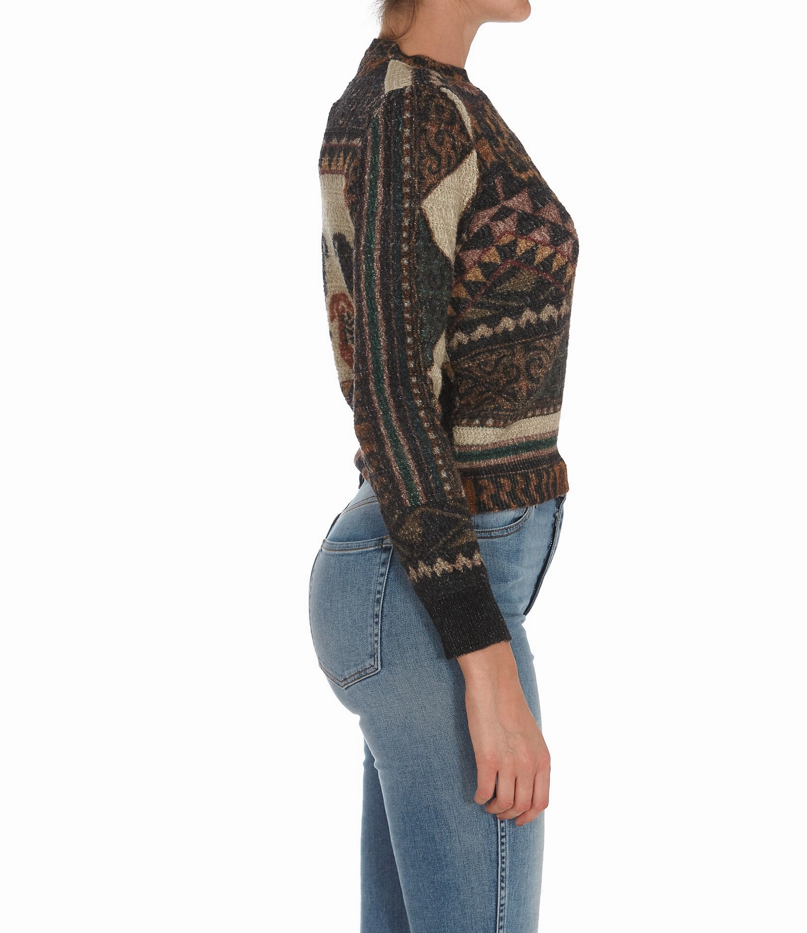 Etro Graphic Patchwork Knitted Jumper