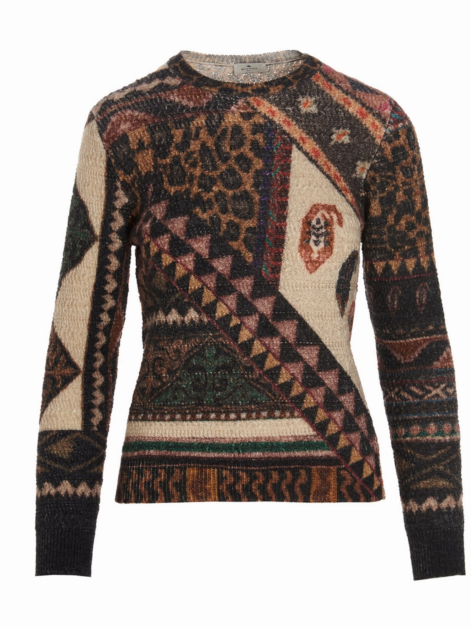 Etro Graphic Patchwork Knitted Jumper