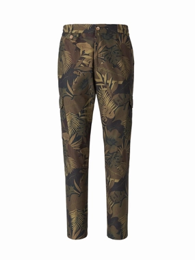 Etro Jungle Printed Mid-Rise Cargo Trousers