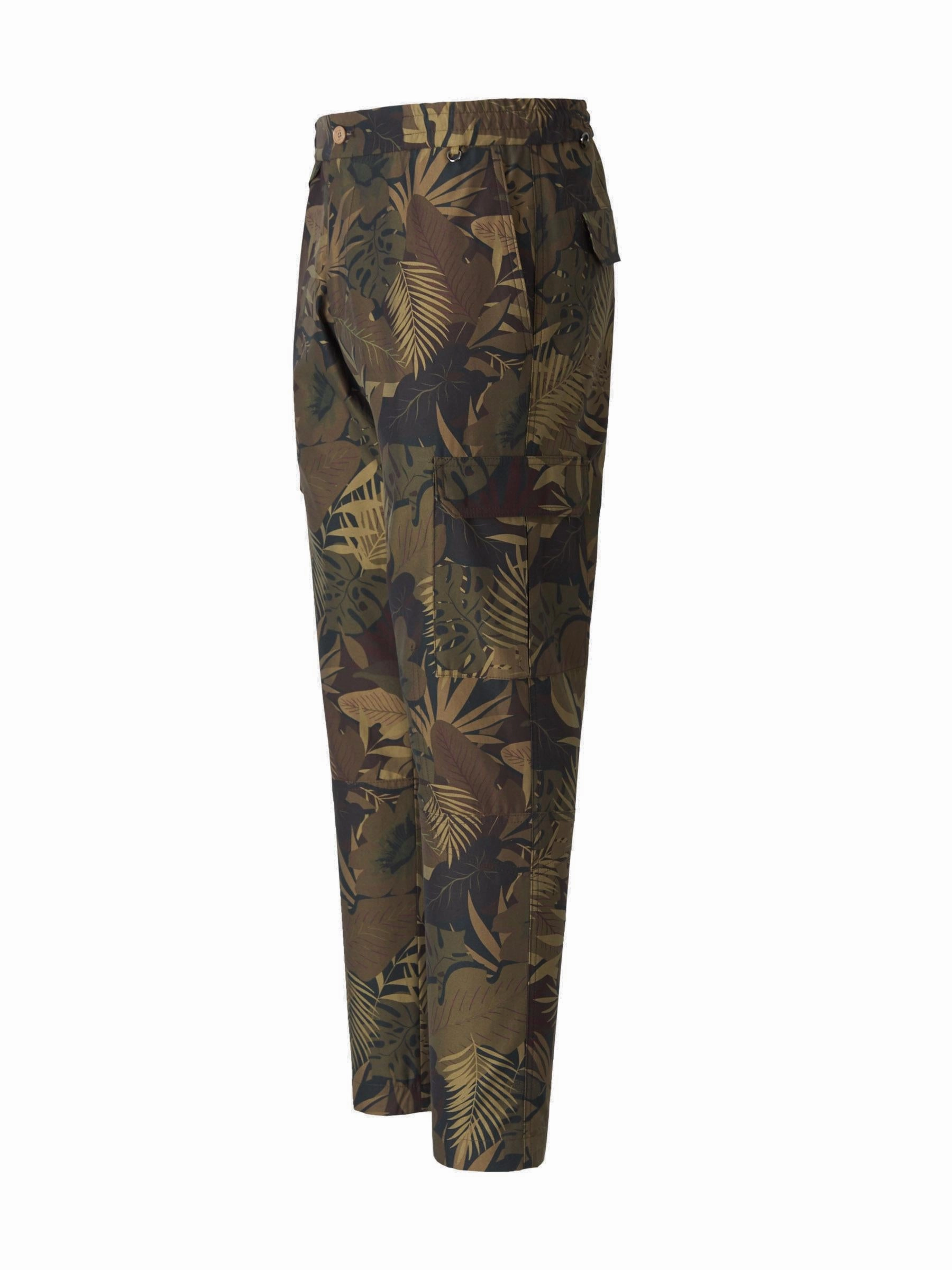 Etro Jungle Printed Mid-Rise Cargo Trousers