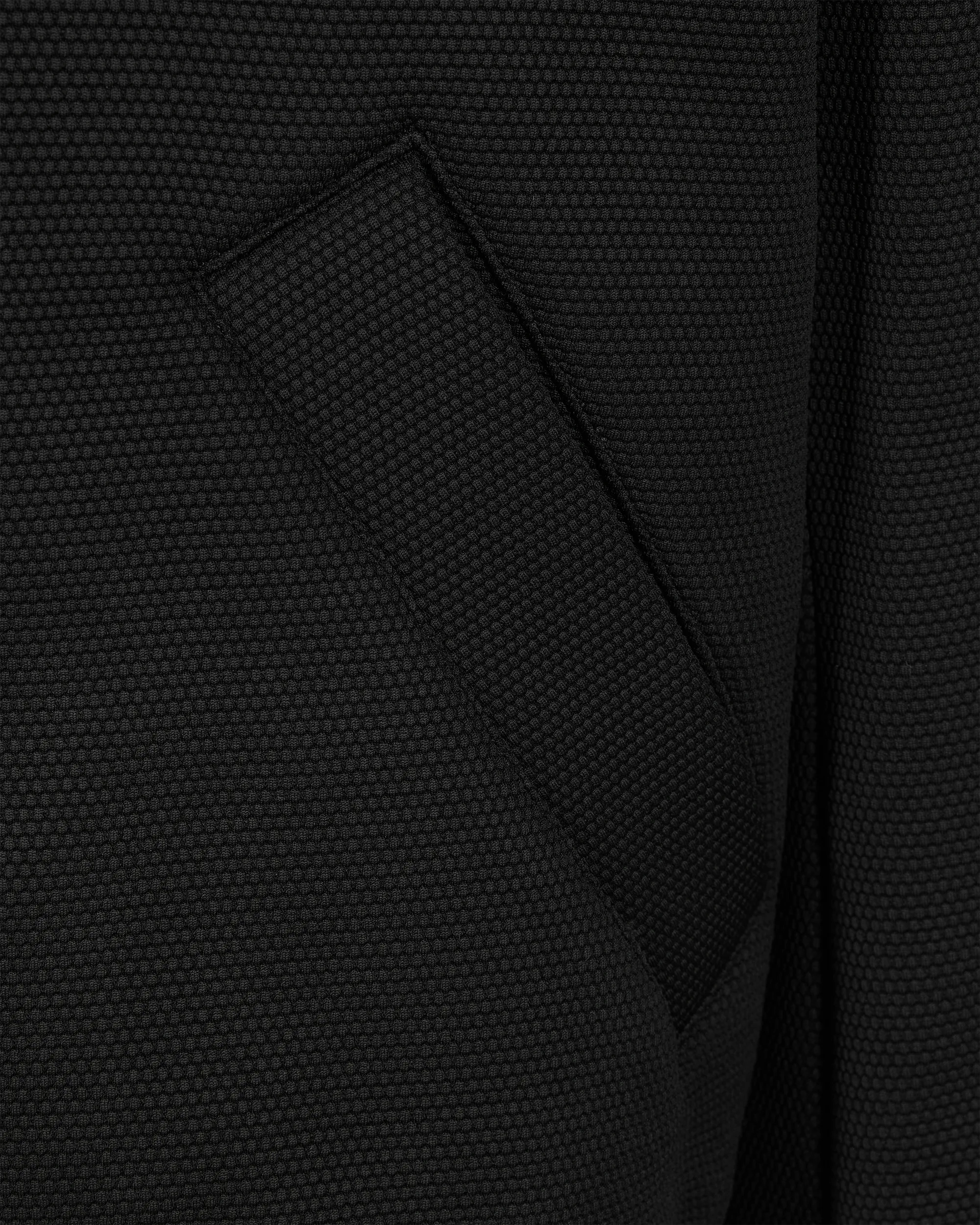 Evidence Honeycomb-Effect Knit Bomber Jacket
