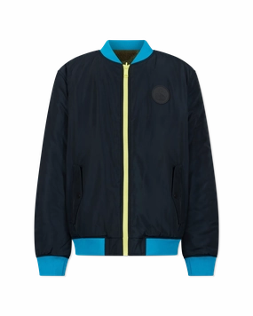Evlon Reversible Bomber Varsity Jacket