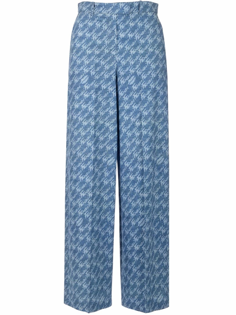 Fendi Allover Brush Logo Jeans