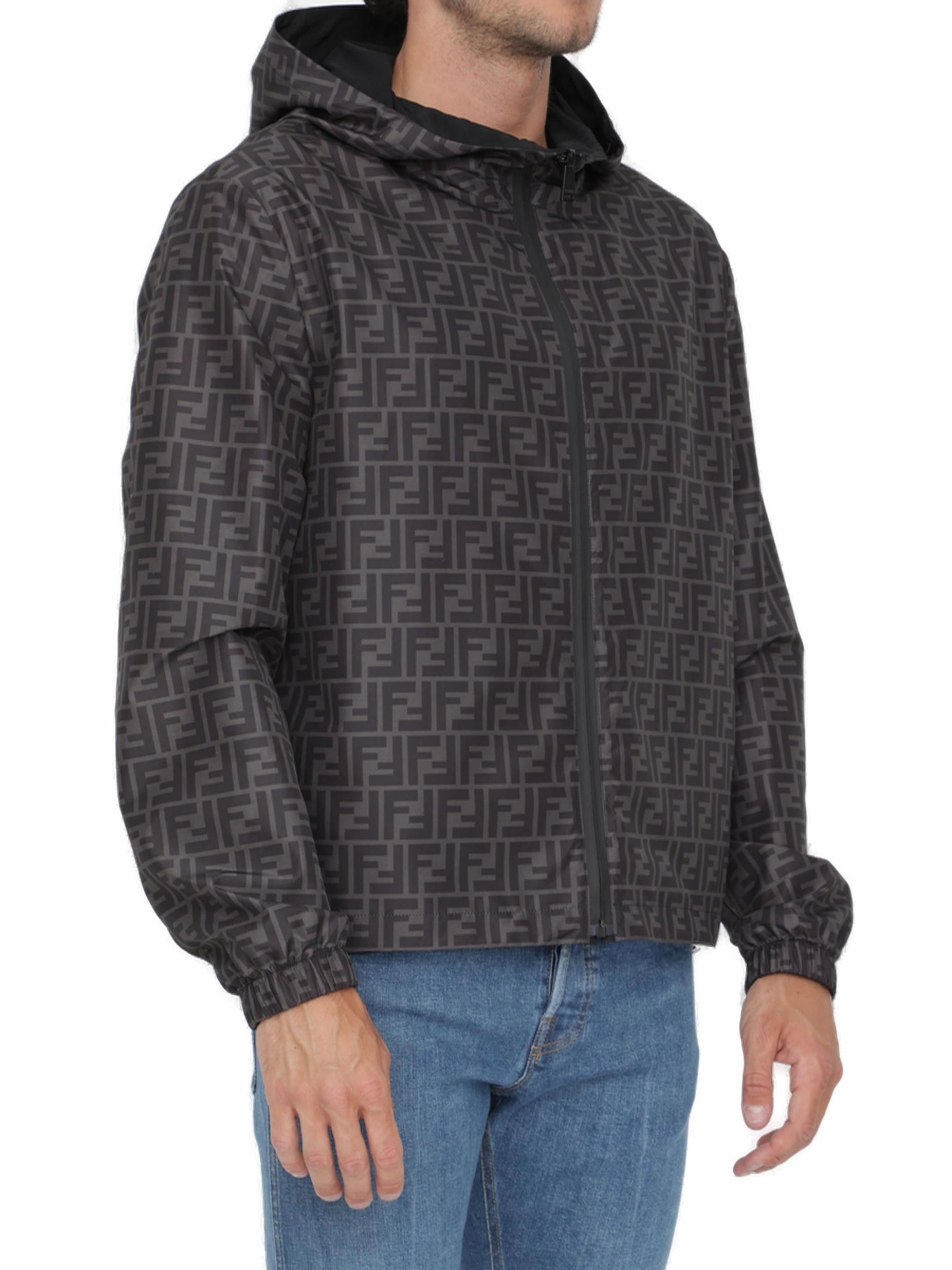 Fendi FF Printed Hooded Jacket