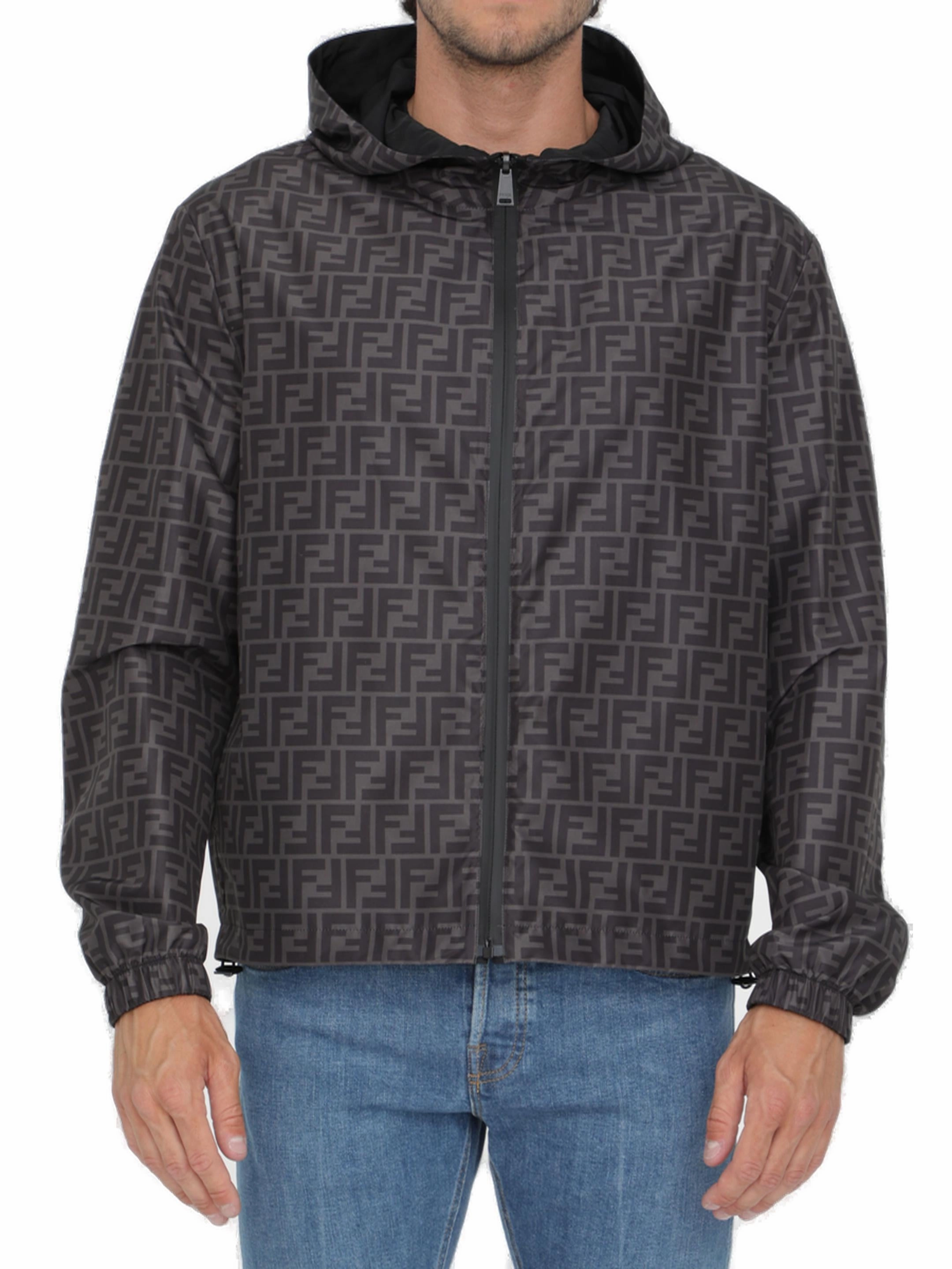 Fendi FF Printed Hooded Jacket