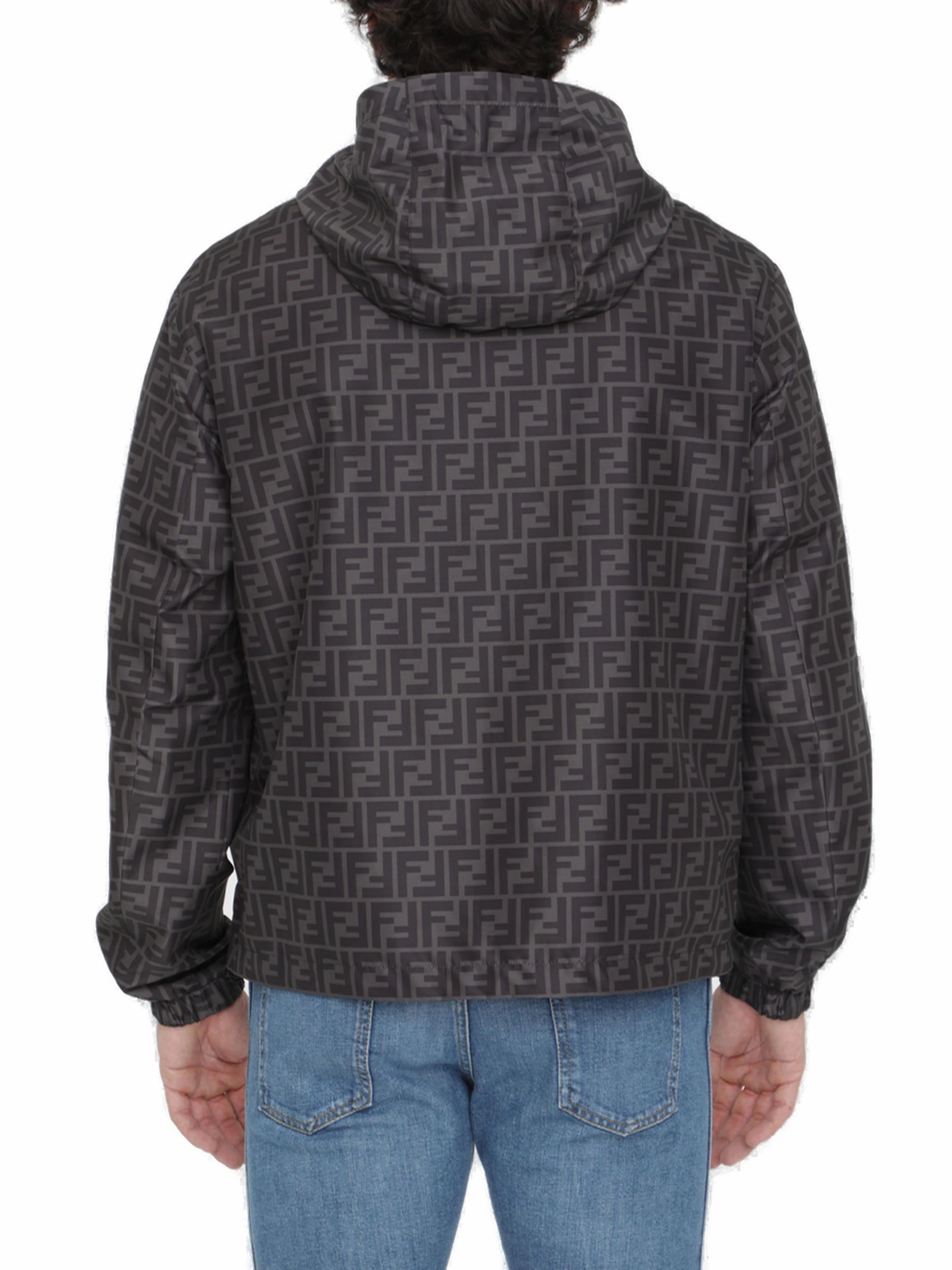 Fendi FF Printed Hooded Jacket