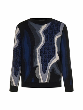Fendi Graphic Logo Printed Sweater