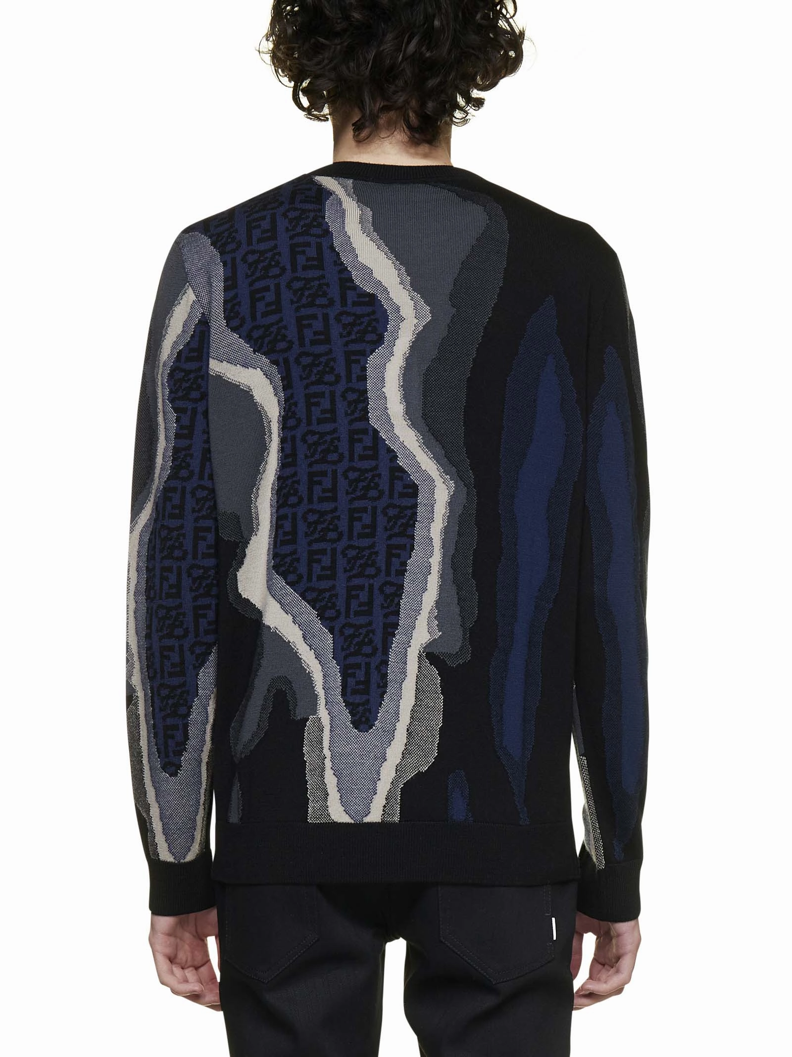 Fendi Graphic Logo Printed Sweater
