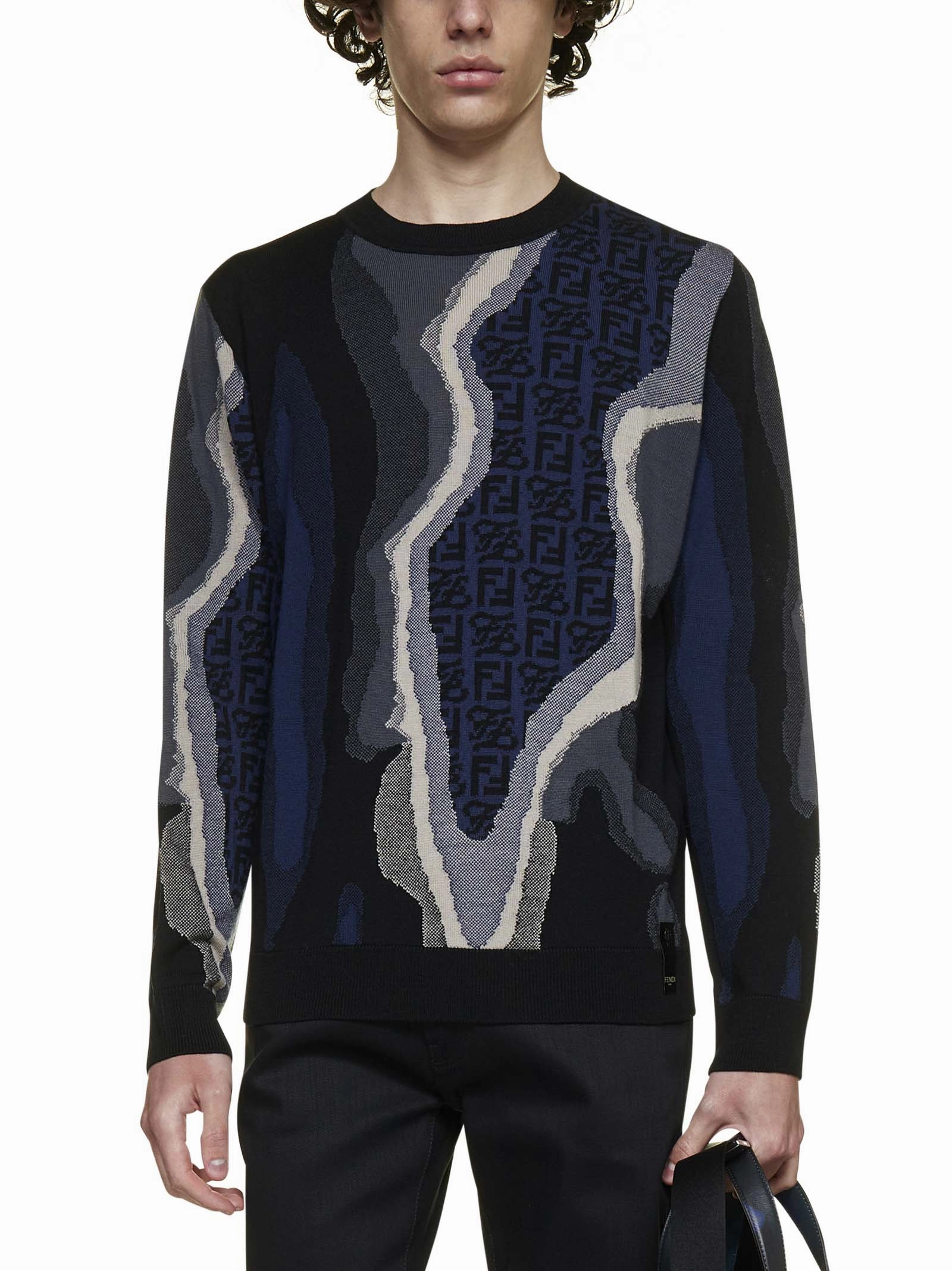 Fendi Graphic Logo Printed Sweater