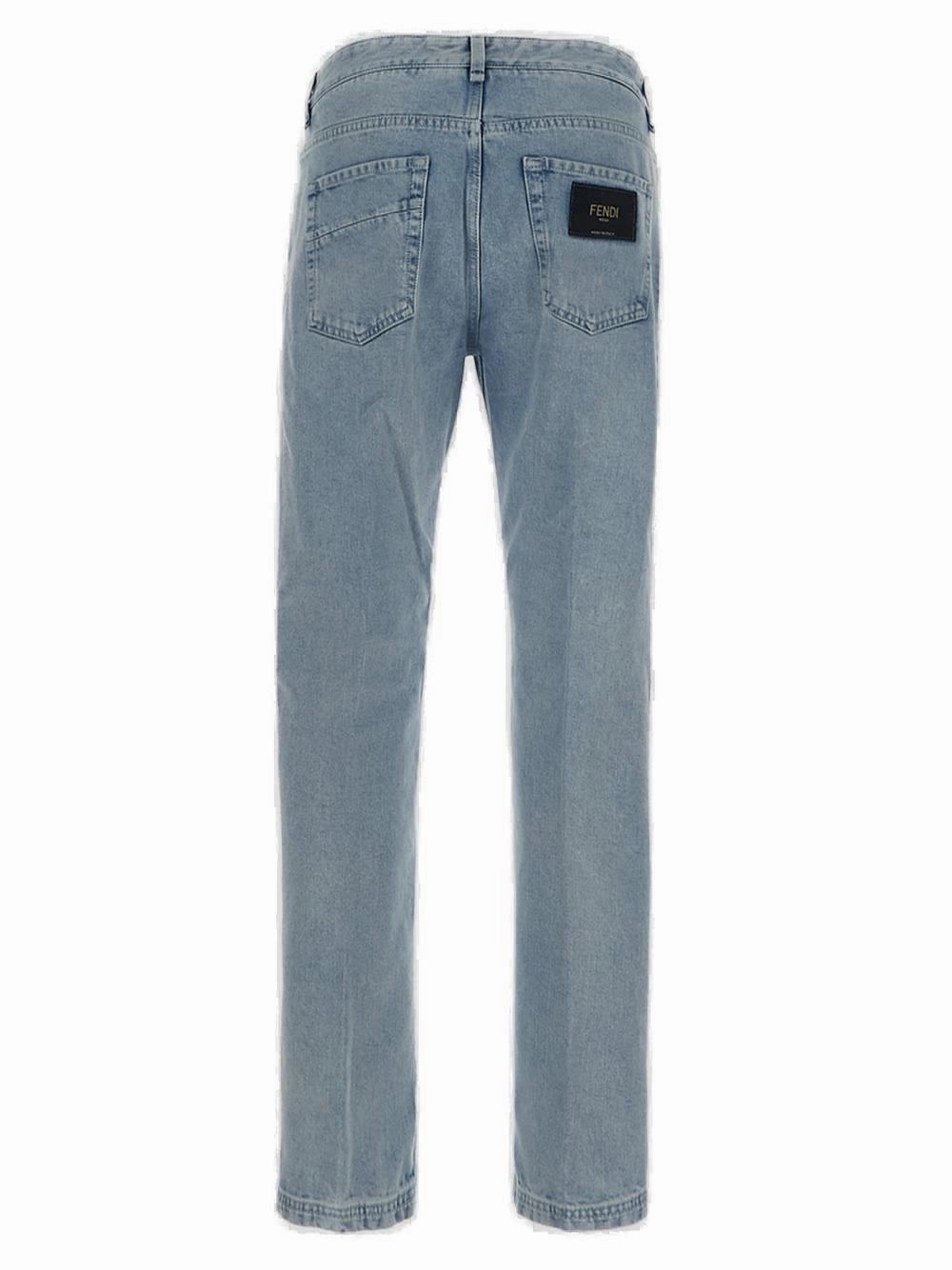 Fendi Logo Patch Denim Jeans