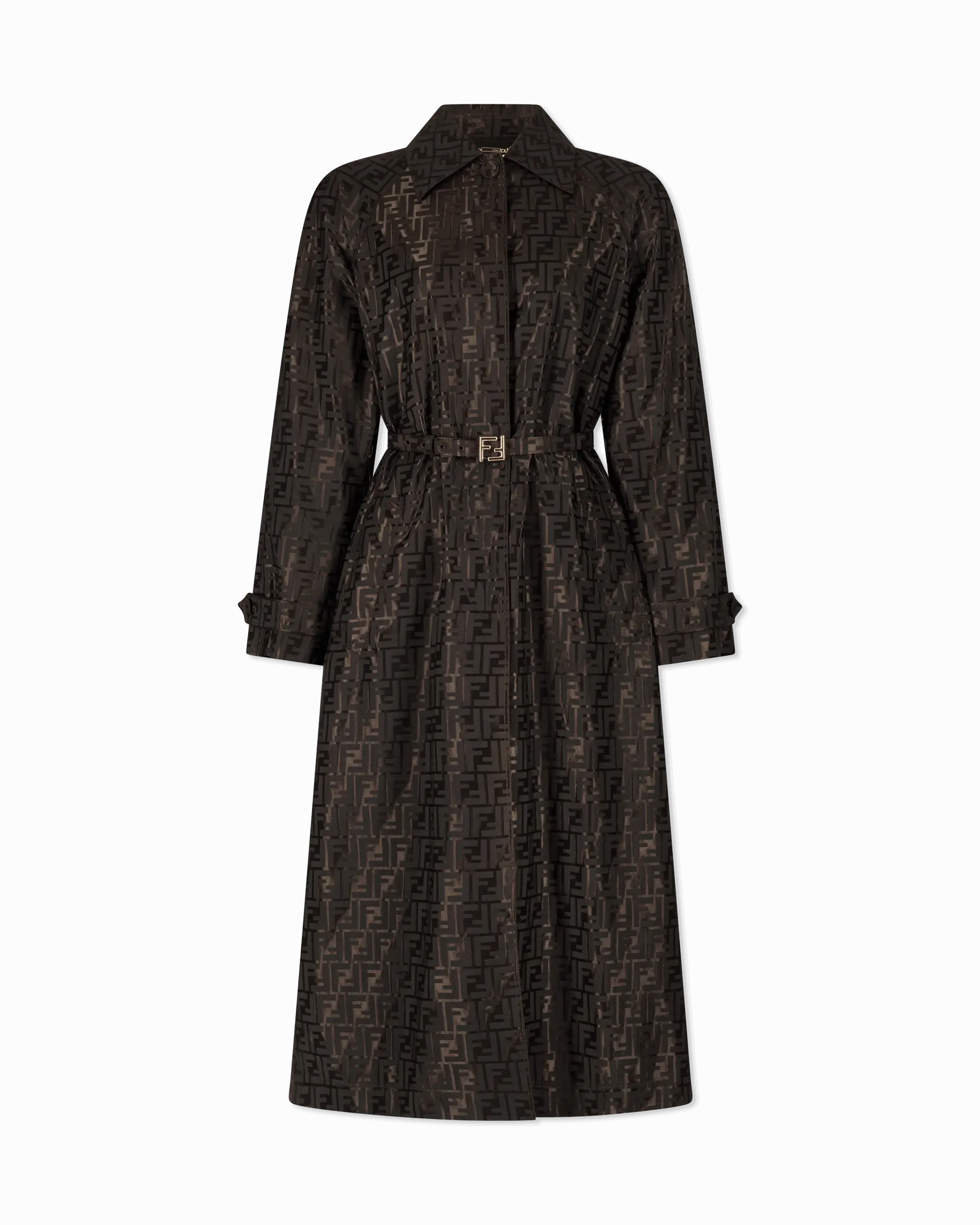 FF Jacquard Trench Coat