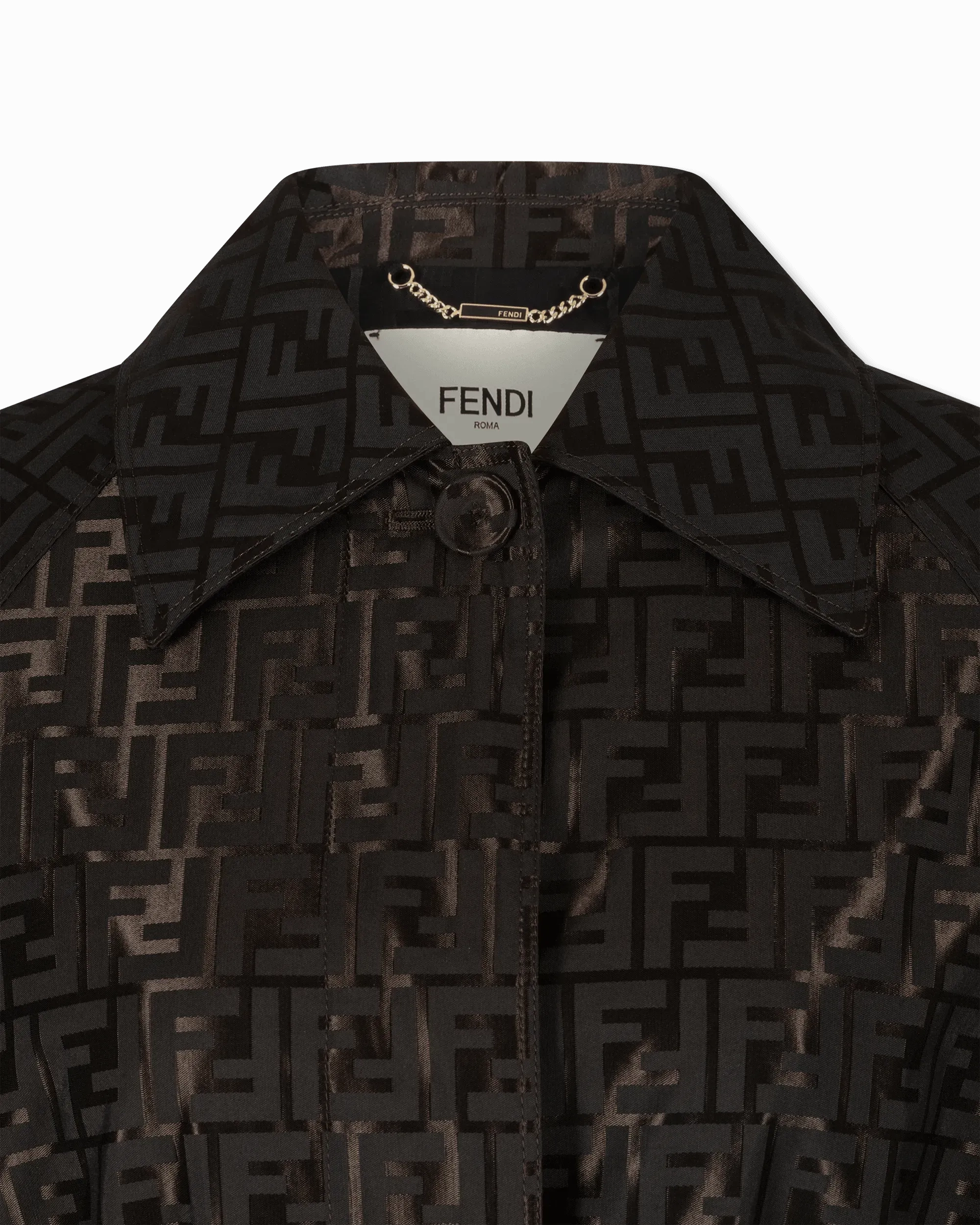 FF Jacquard Trench Coat