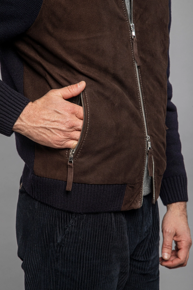 Francis Knit Leather Jacket