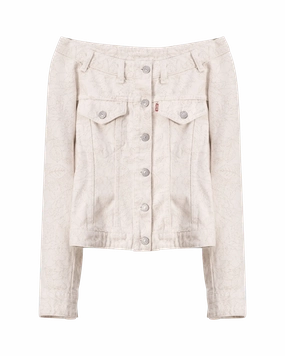 Ganni X Levi'S Printed Denim Jacket