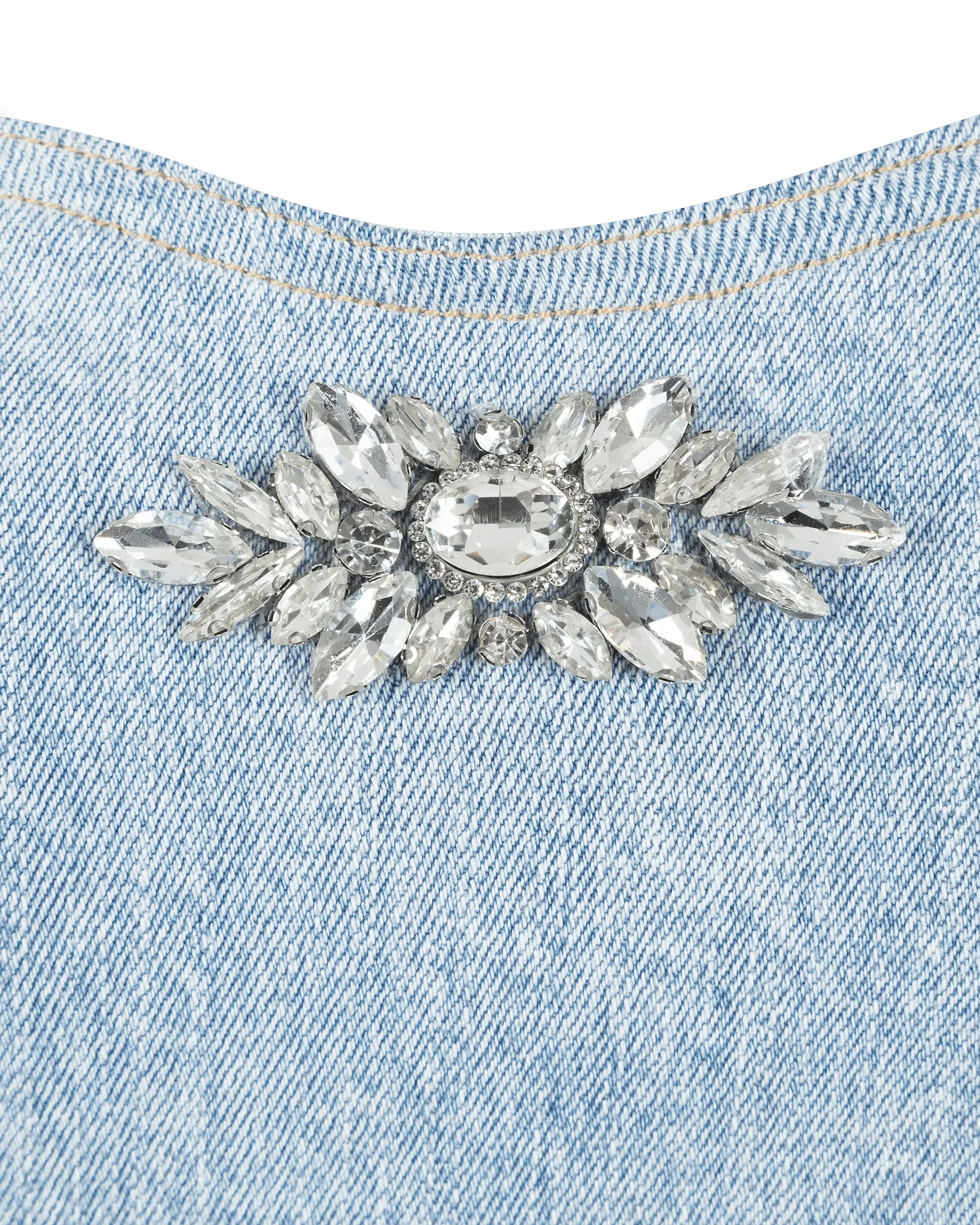 Generation Love Idara Crystal Denim Dress