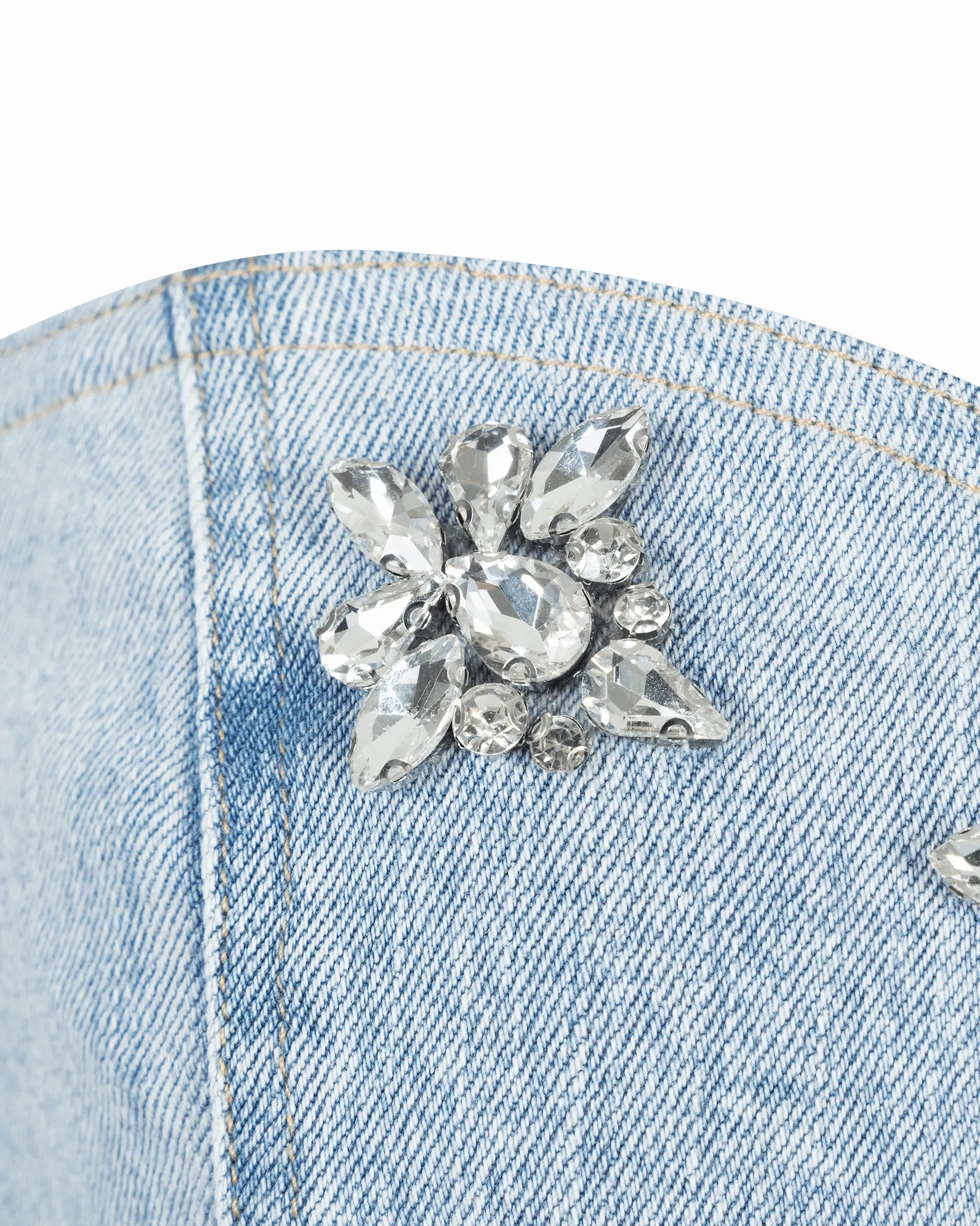 Generation Love Idara Crystal Denim Dress
