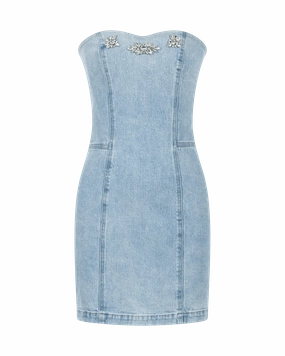 Generation Love Idara Crystal Denim Dress