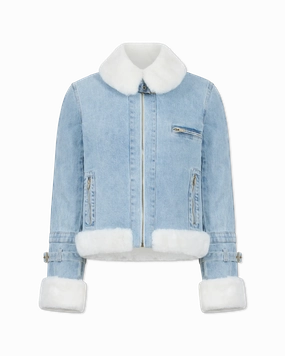 Generation Love Jude Denim Faux Fur Combo Jacket